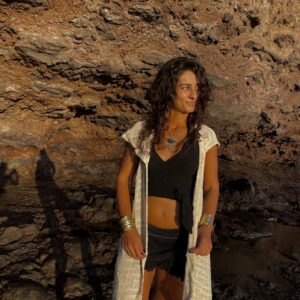 Chaleco Shipibo Spirit – Capa de algodón con capucha unisex