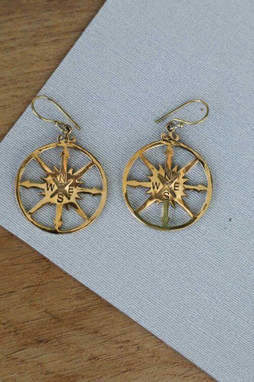 Viking Compass Earrings