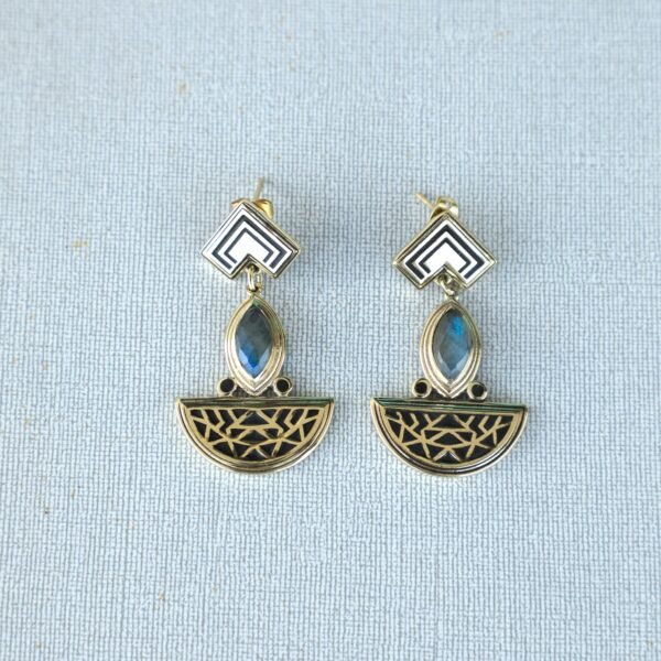 GeoLuna Labradorite Studs