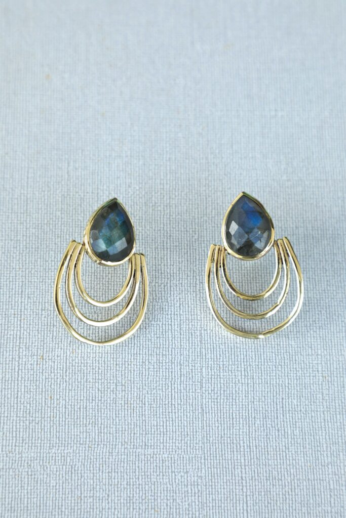 Labradorite Echo Studs