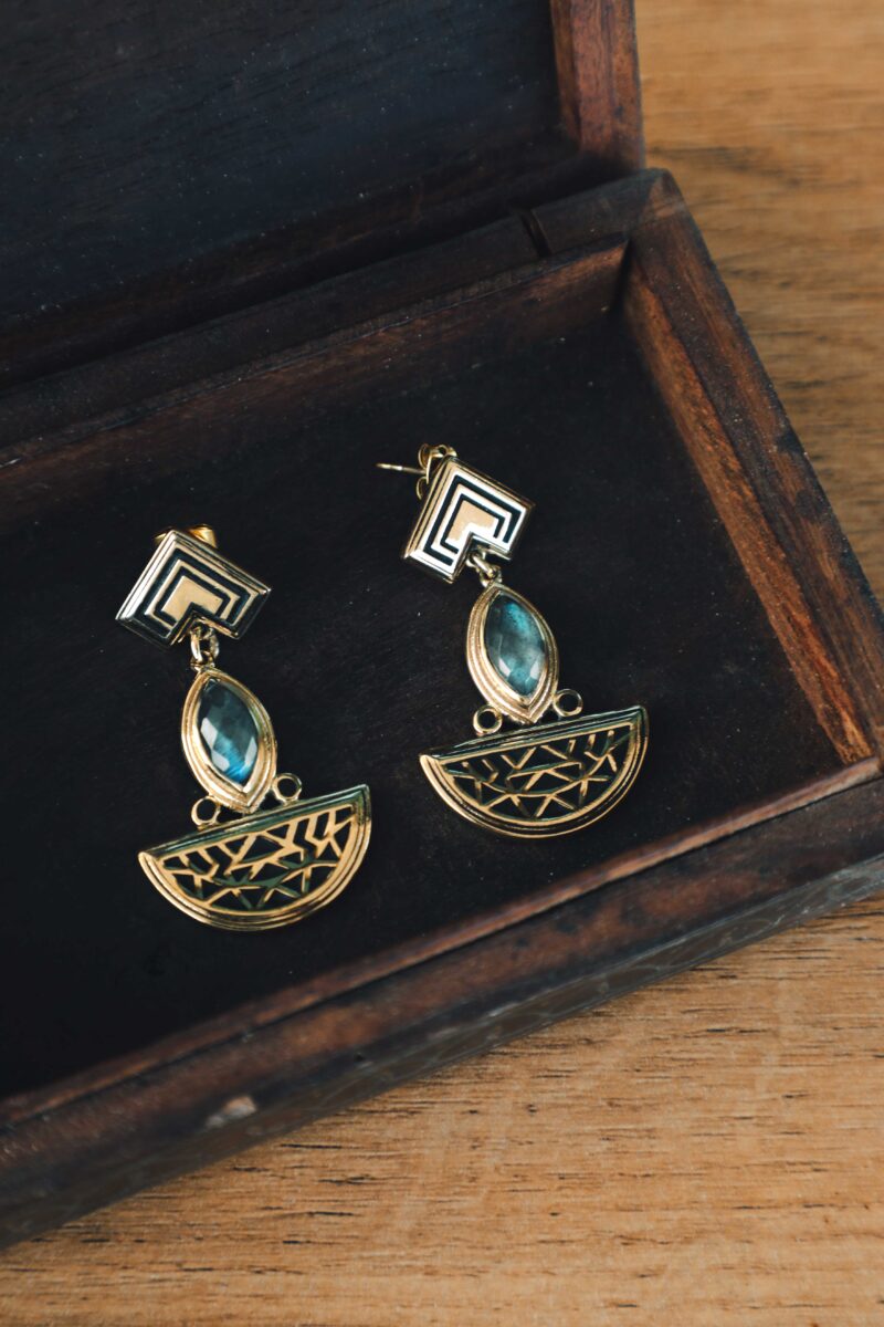 GeoLuna Borchie in Labradorite