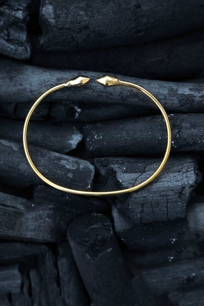 Golden Serpent Cuff