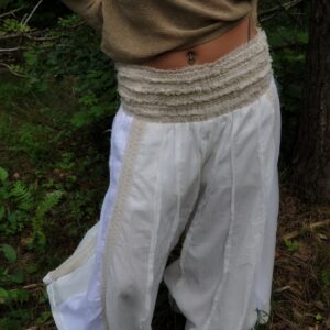 Flowy White Bohemian Pants