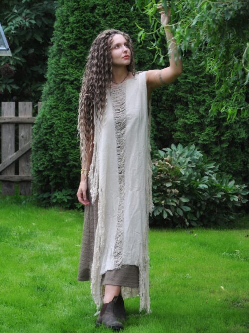Vestido de flecos Solara