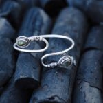Twin Teardrop Labradorite Cuff