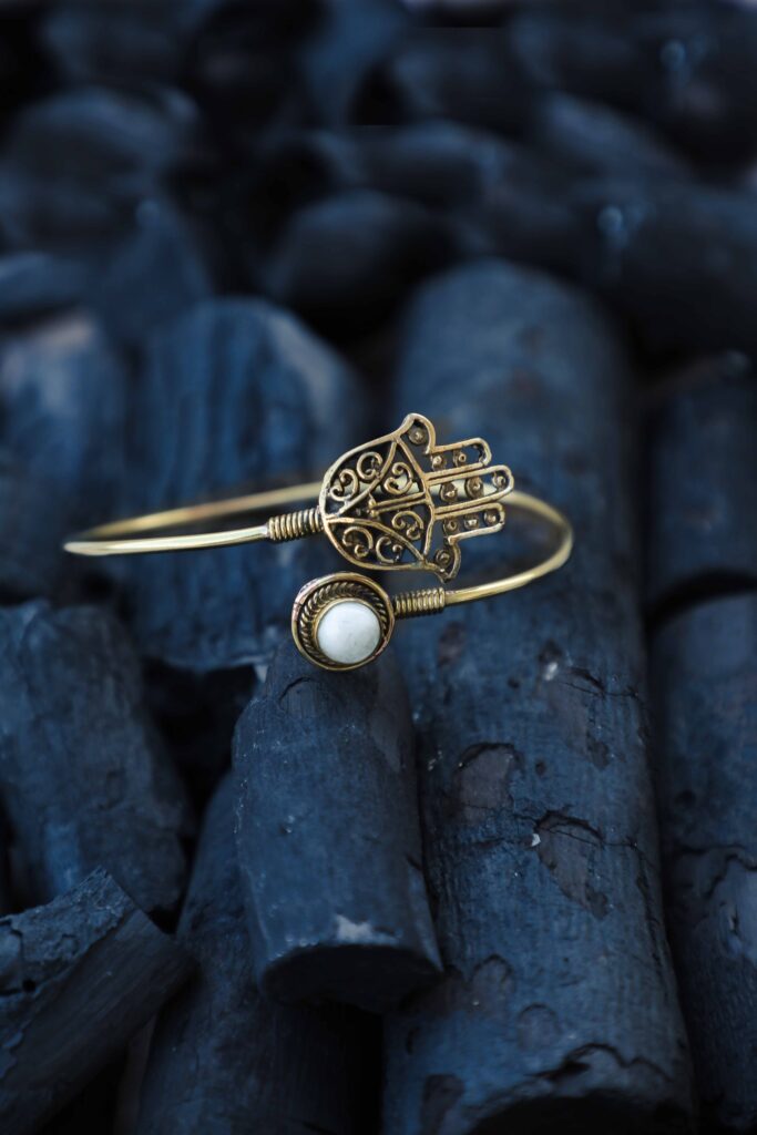 Hand of Blessings Brass Cuff