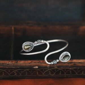 Bracciale in Labradorite a goccia doppia