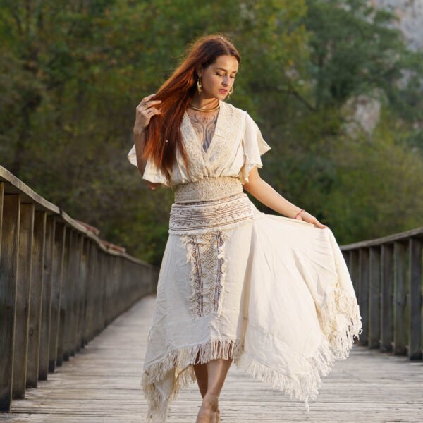 Boho Goddess Fringe Skirt