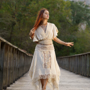 Jupe à franges Boho Déesse