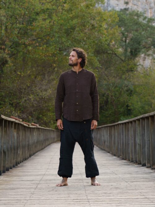 Bohemian Earthy Brown Wanderer Shirt