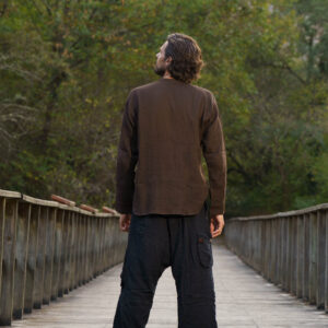 Bohemian Earthy Brown Wanderer Shirt