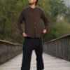 Camisa Bohemian Earthy Brown Wanderer