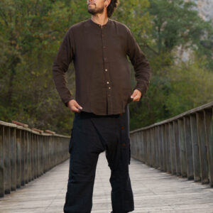 Bohemian Earthy Brown Wanderer Shirt
