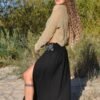 Jupe sable noir