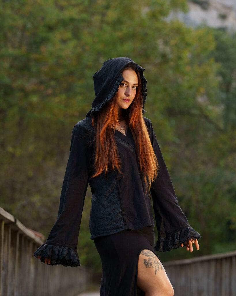 Midnight Enchantress Hooded Top