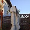 Veste à capuche en bois flotté