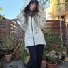 Veste à capuche en bois flotté