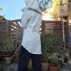 Veste à capuche en bois flotté