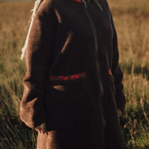 Brown Sherpa Fleece Coat