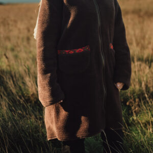 Brown Sherpa Fleece Coat