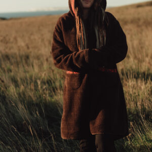 Brown Sherpa Fleece Coat