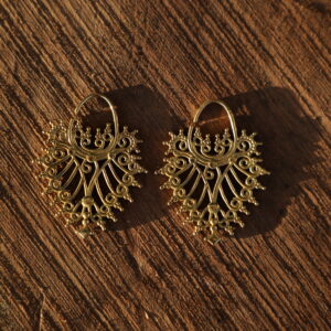 Filigree Sun Hoop Earrings