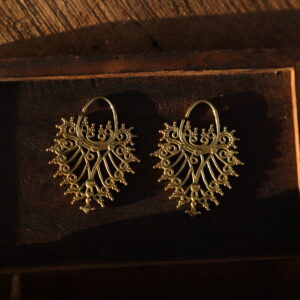 Filigree Sun Hoop Earrings