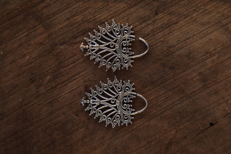 Filigree Sun Hoop Earrings