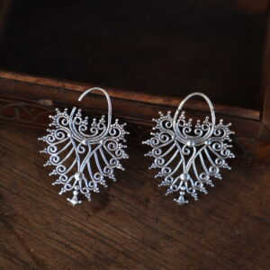 Filigree Sun Hoop Earrings