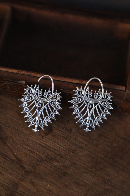 Filigree Sun Hoop Earrings