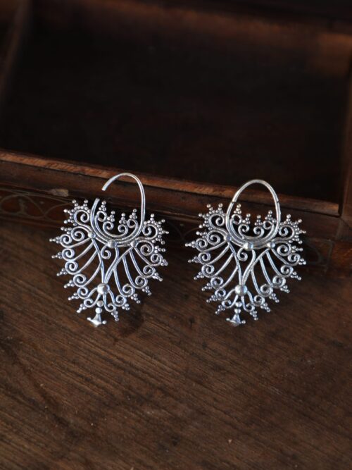 Filigree Sun Hoop Earrings