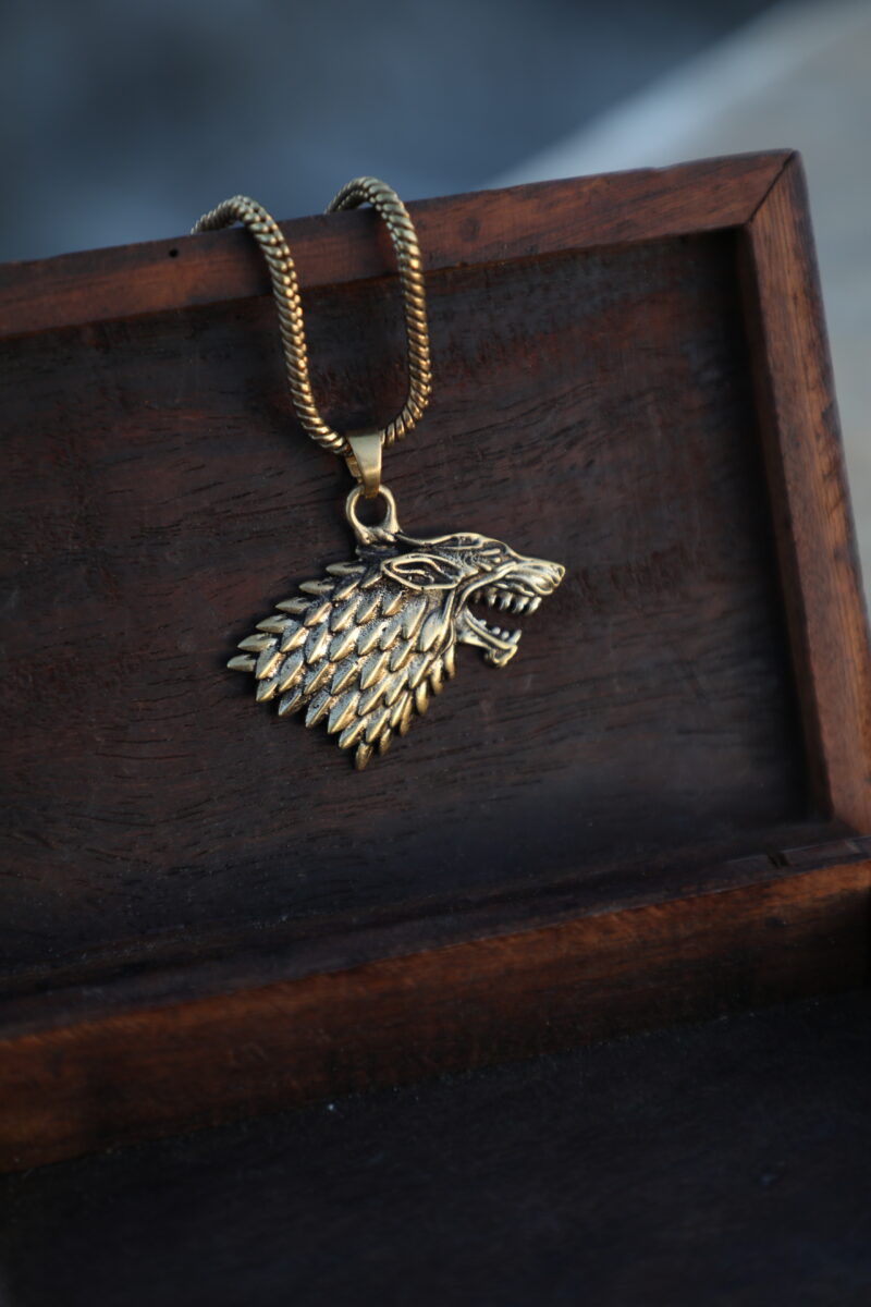 Wolf Spirit Head Pendant Necklace