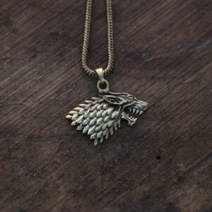 Wolf Spirit Head Pendant Necklace