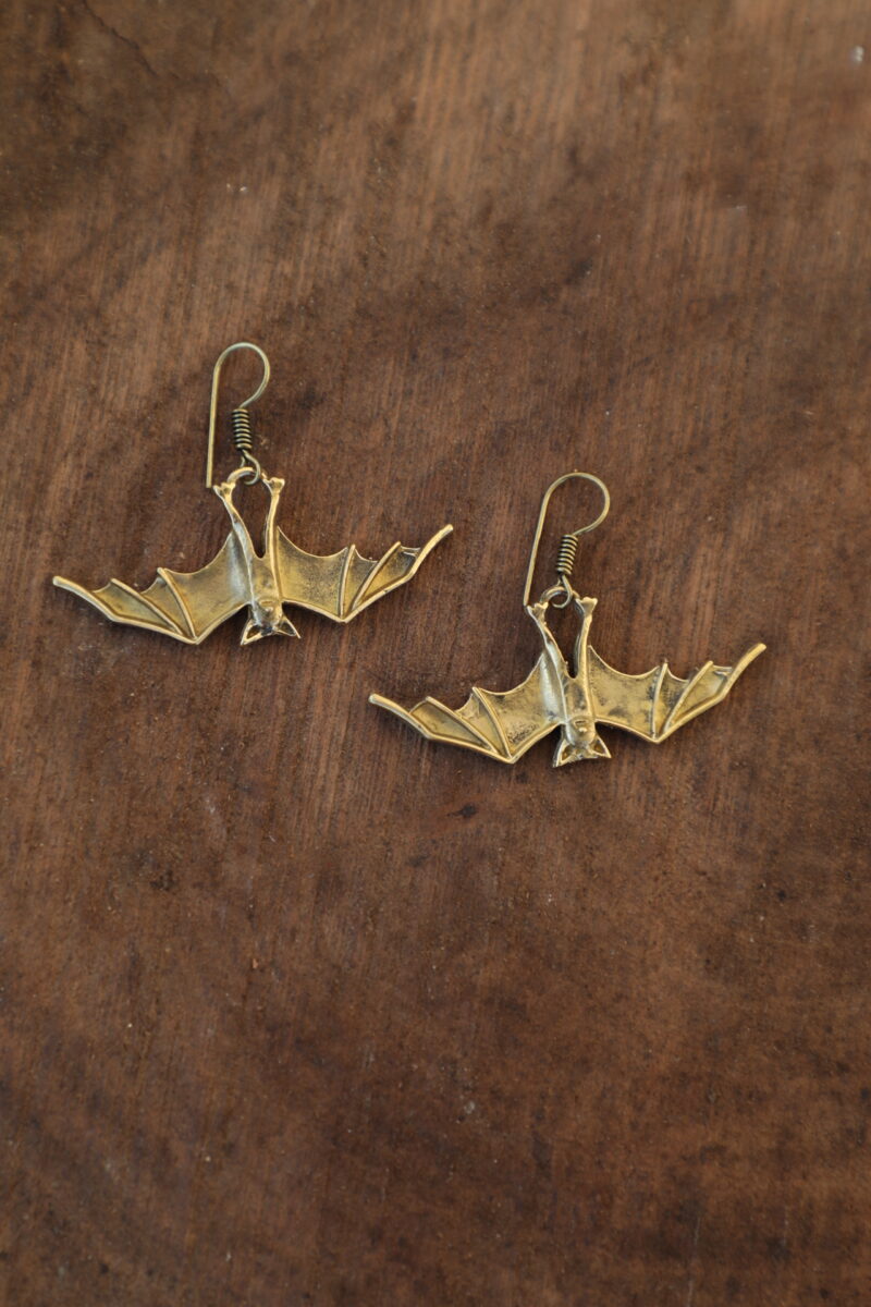 Orecchini Ala di Pipistrello di Mezzanotte