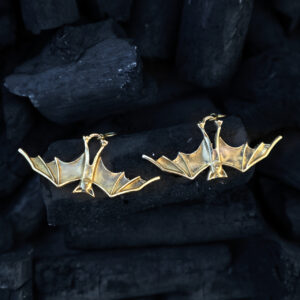 Orecchini Ala di Pipistrello di Mezzanotte