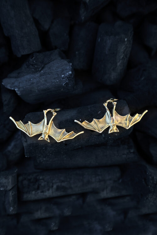 Boucles d’oreilles en forme d’ailes de chauve-souris de minuit
