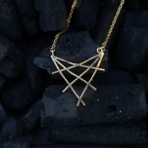 Sacred Triangle Line Pendant Necklace