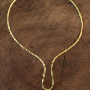 Minimalist Brass Torque Choker