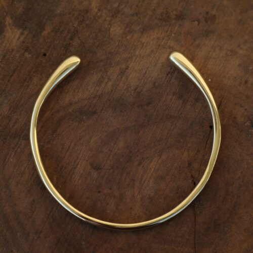 Minimal Open Cuff Brass Choker