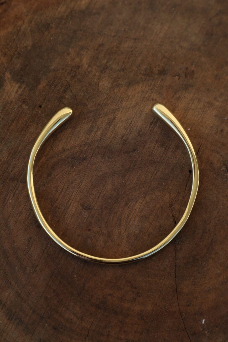 Minimal  Open Cuff Brass Choker