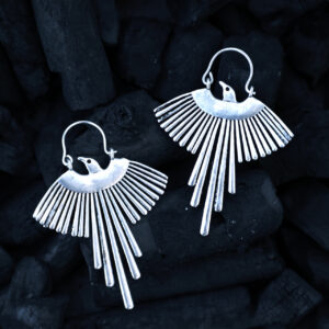 Sunray-Fransen-Fächer-Ohrringe