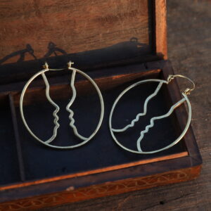 Twin Soul Silhouette Hoop Earrings