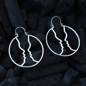 Twin Soul Silhouette Hoop Earrings