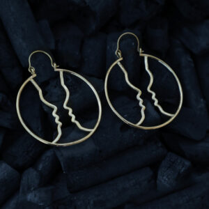 Twin Soul Silhouette Hoop Earrings