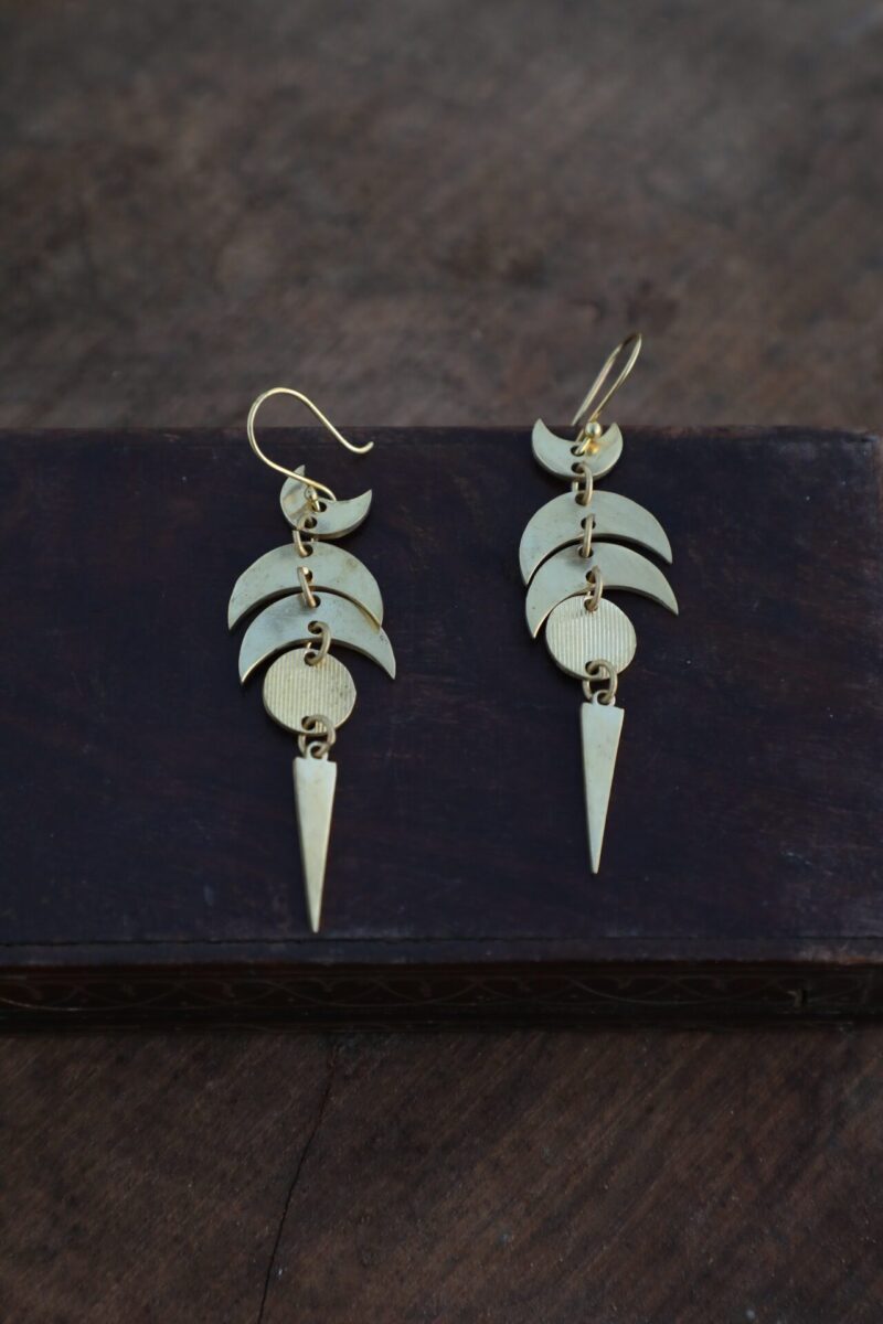 Pendientes Lunar Spike Cascade