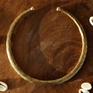 Waveform Oxidised Brass Choker
