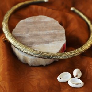 Waveform Oxidised Brass Choker