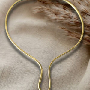 Minimalist Brass Torque Choker