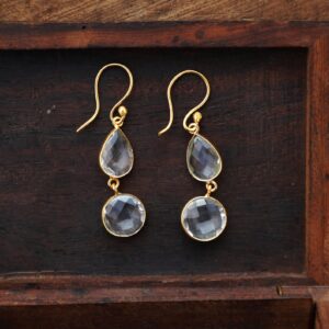 Moonlight Teardrop Crystal Earrings