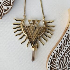 Gold Eagle Wing Spirit Necklace